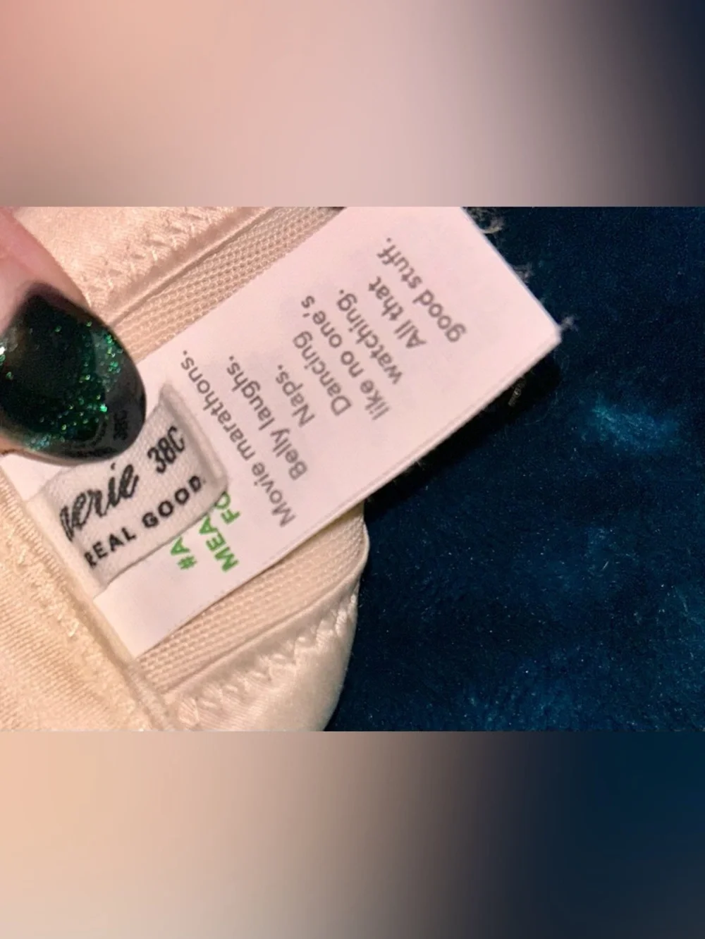 Aerie Real Power Plunge Push Up New Blooms Lace Bra. Size 38C - Picture 3 of 5